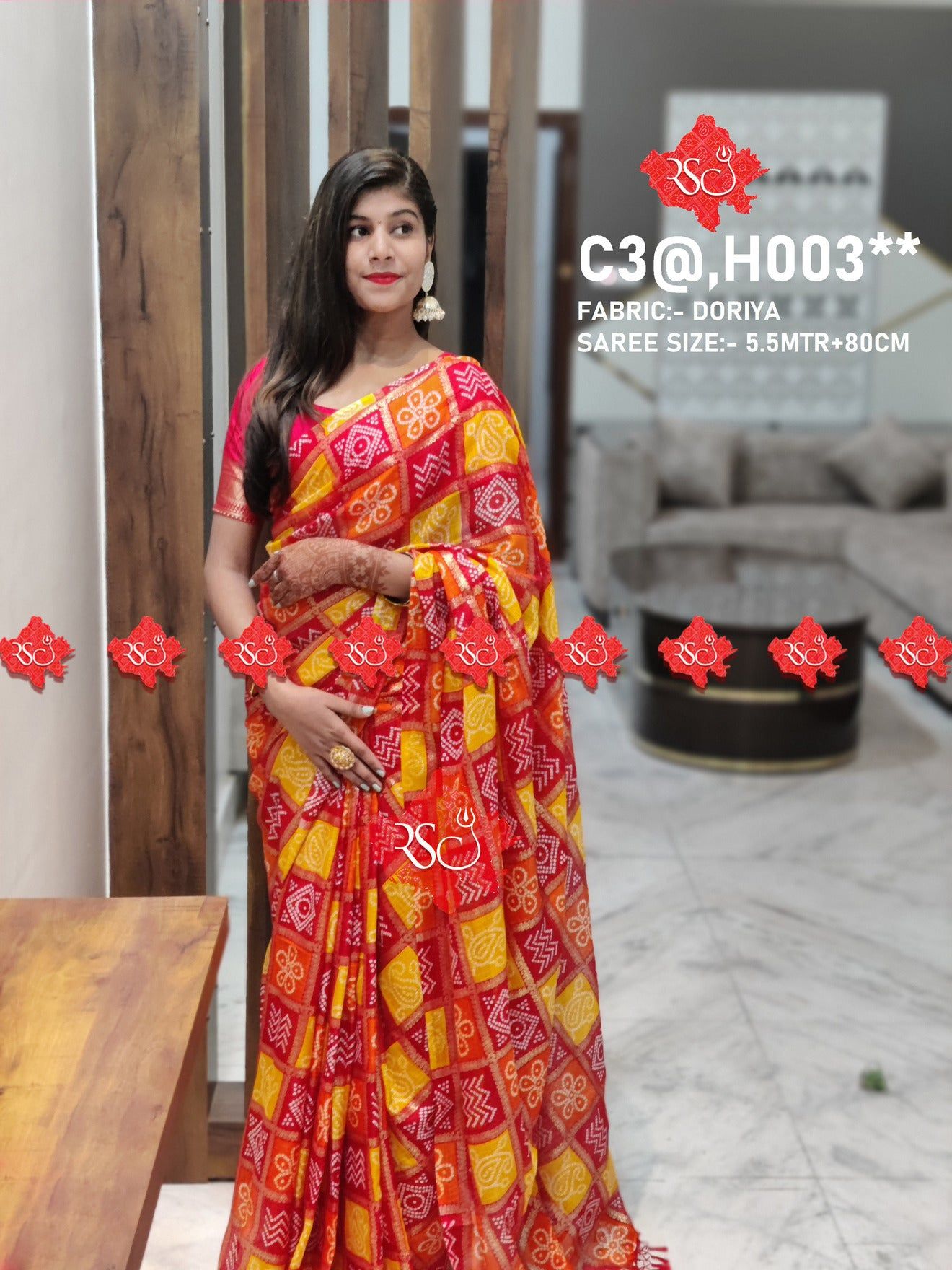 Deisgner rajashthani kota doria saree - ranisatiyacreation