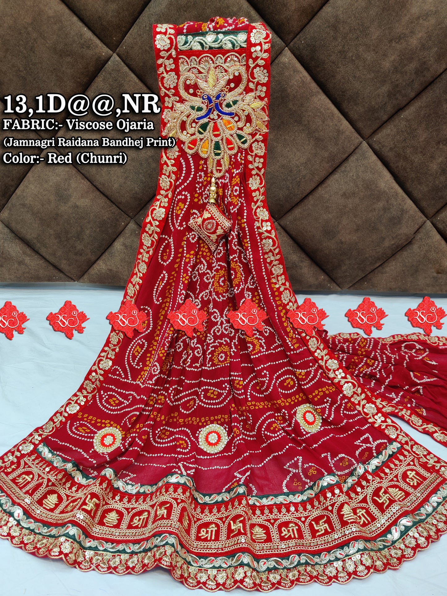 Beautifull marwari odhna with designer laces