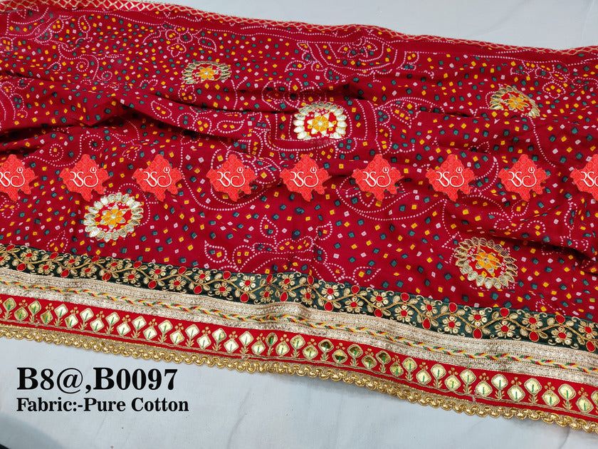 Beautiful marwari cotton gotta-patti chunri - ranisatiyacreation