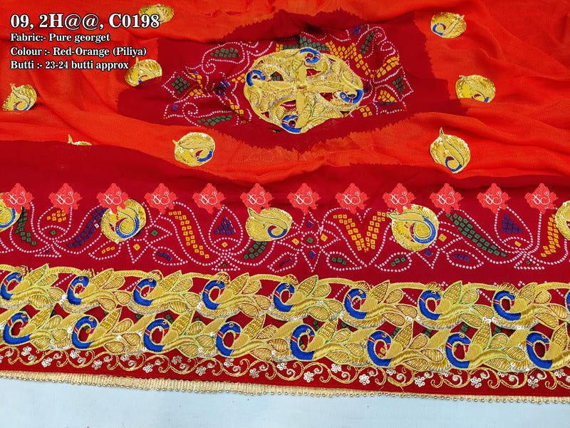 Beautiful marwari mayur belbutti bandhej odhna - ranisatiyacreation