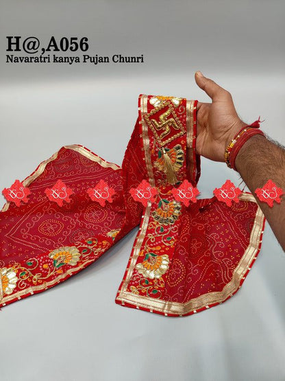 Beautiful navratri kanya pujan chunri - ranisatiyacreation