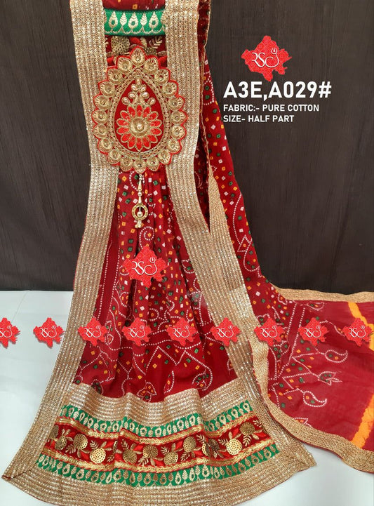 Beautifull Marwari Pure Cotton Plated odhna - ranisatiyacreation