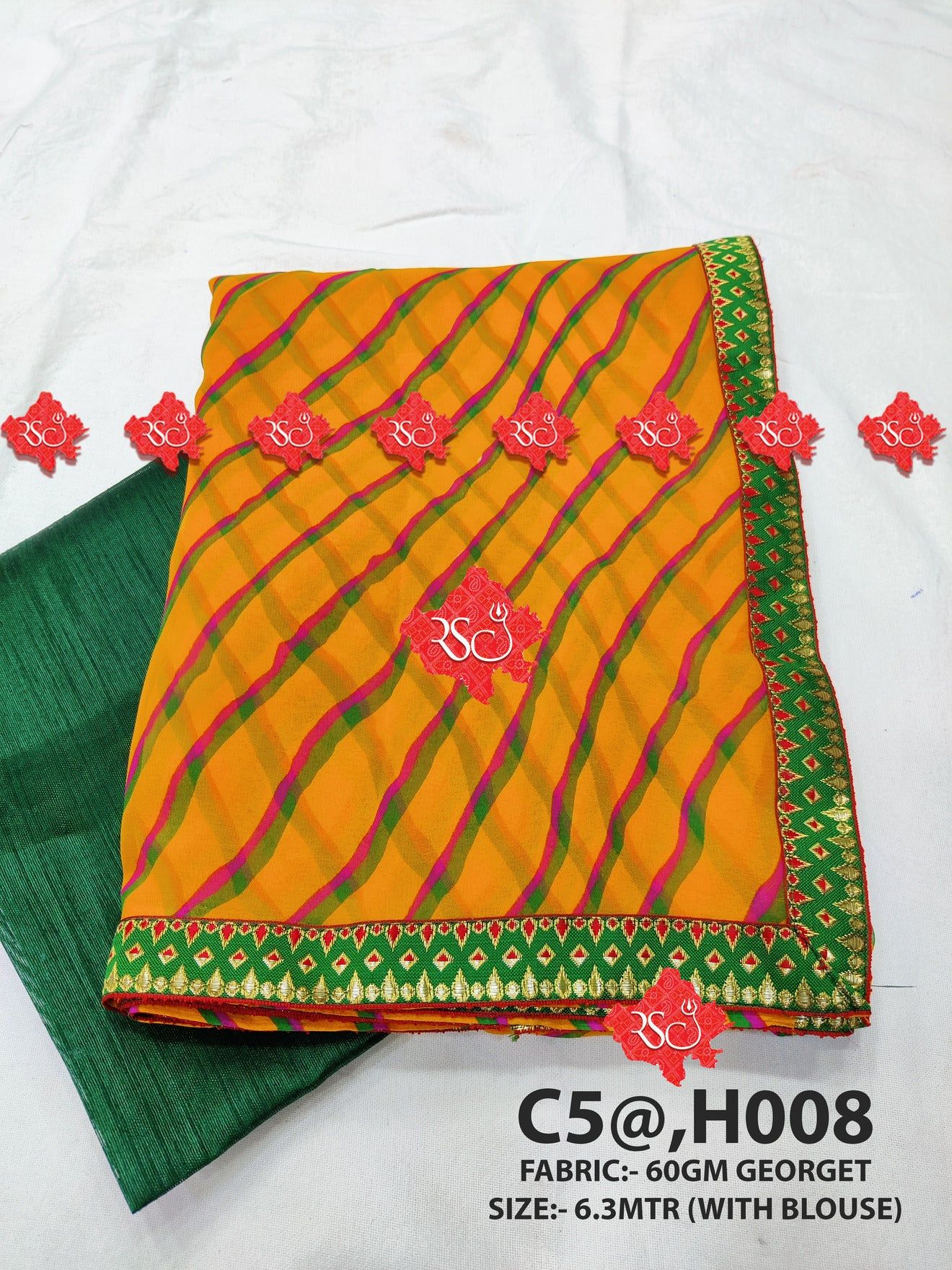 Beautifull lehariya print saree - ranisatiyacreation