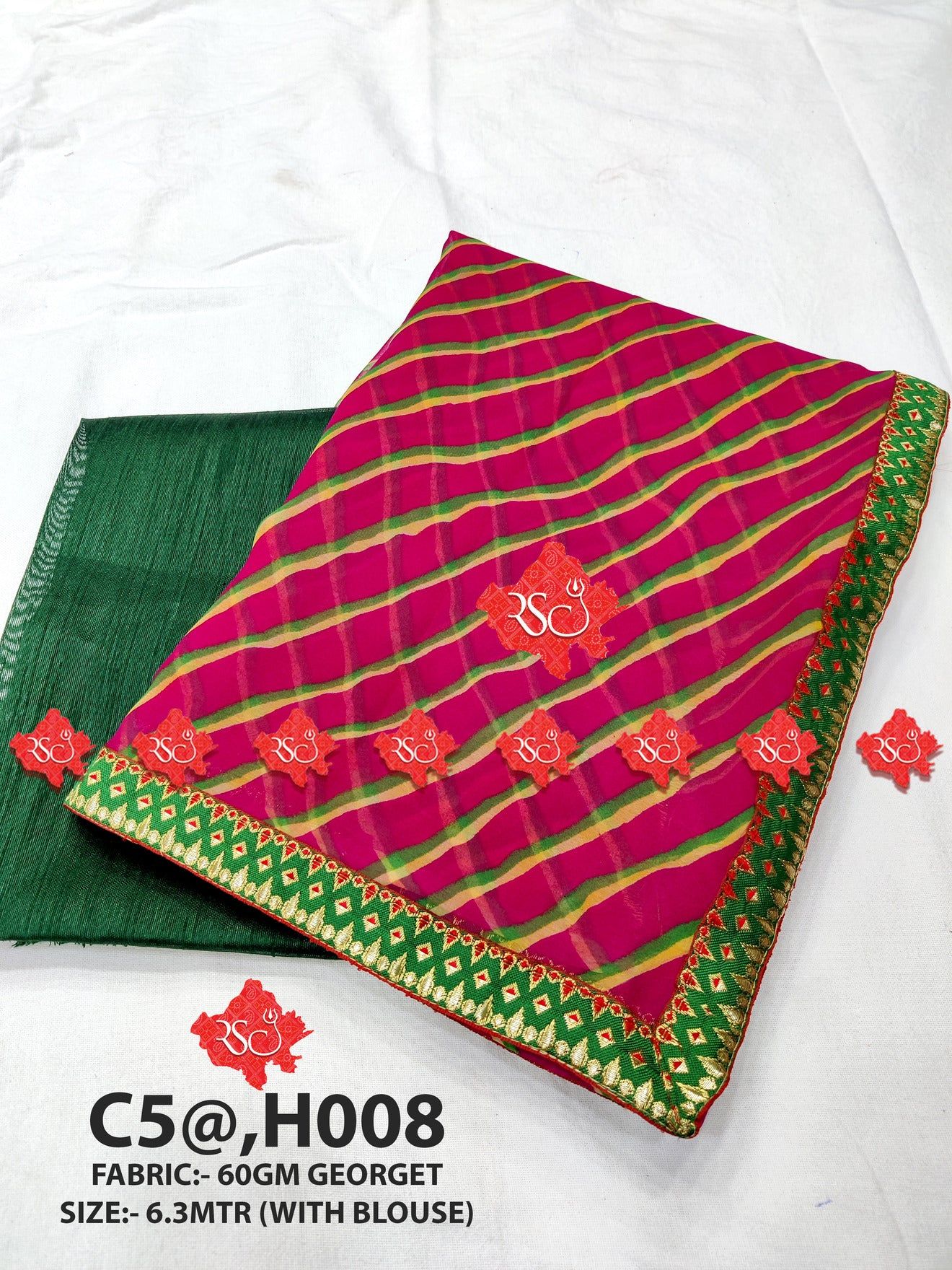 Beautifull lehariya print saree - ranisatiyacreation