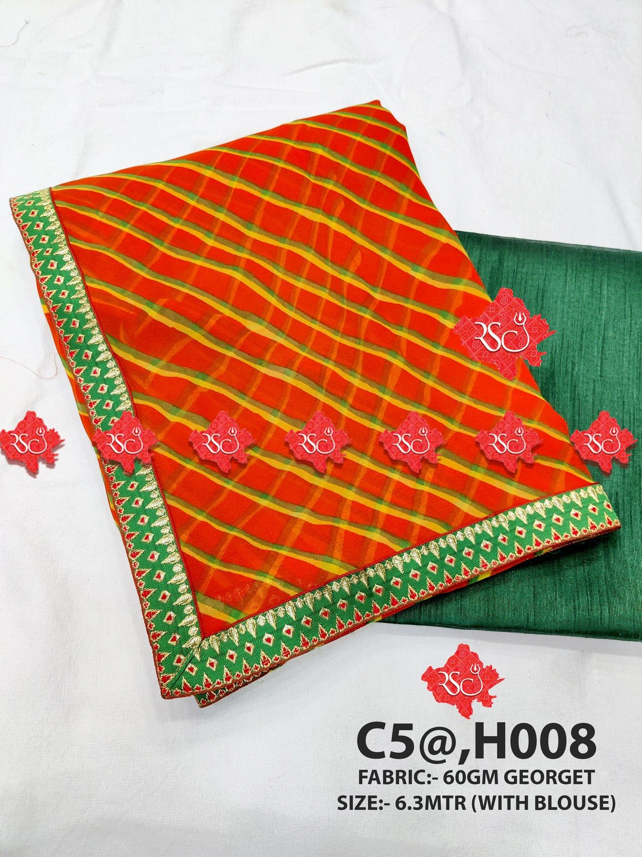 Beautifull lehariya print saree - ranisatiyacreation