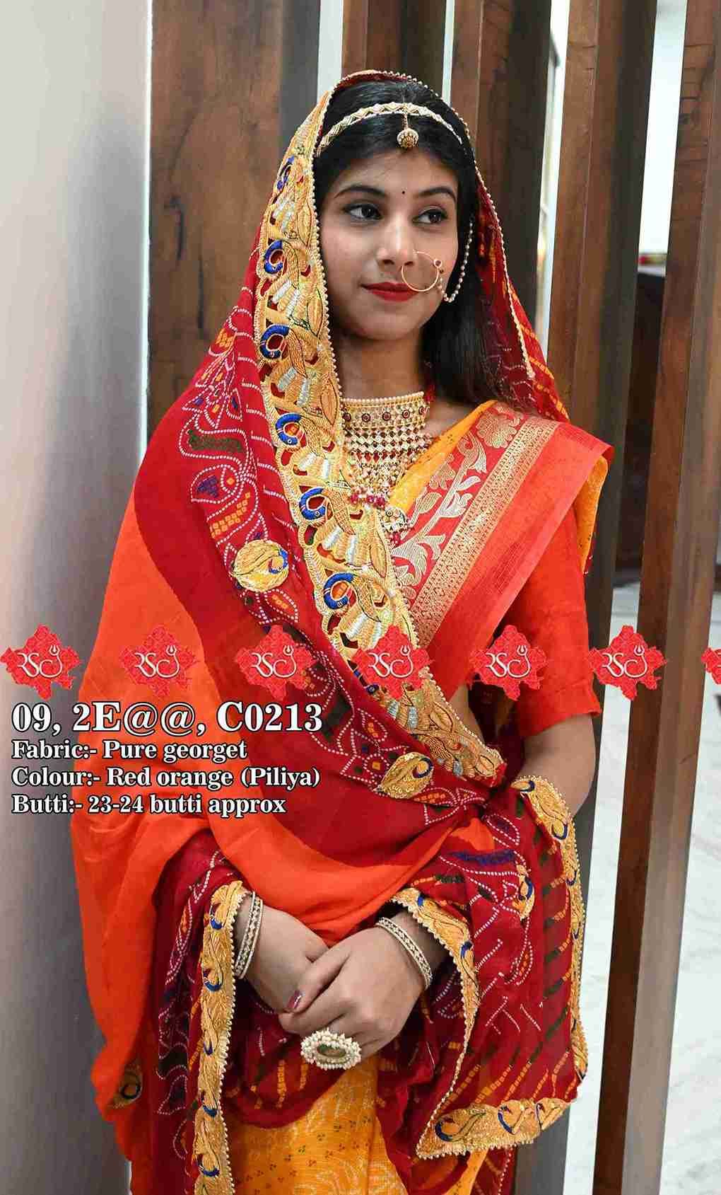 Designer Marwari hand tied odhna & Chunri - ranisatiyacreation