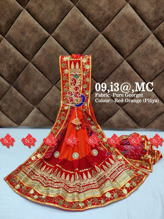 Designer marwari with mayur patch chunri & piliya - ranisatiyacreation