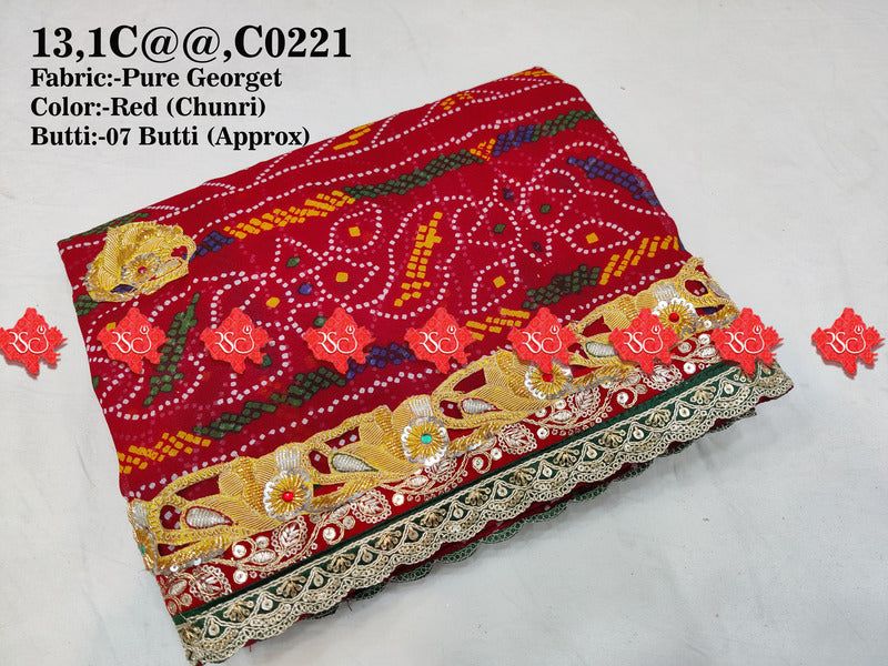 Marwari chunri & odhna with designer belbutti - ranisatiyacreation