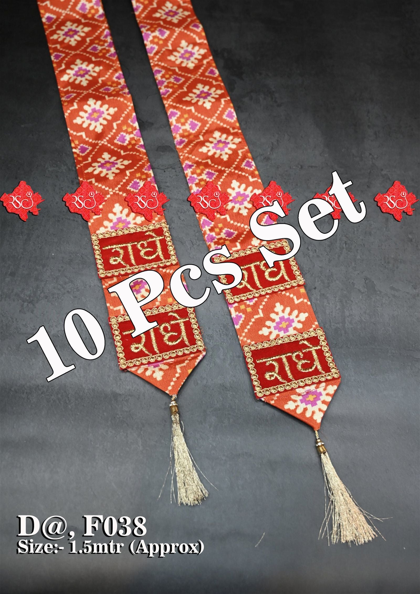 Marwari traditional " RADHE-RADHE " Gent's Dupatta - ranisatiyacreation