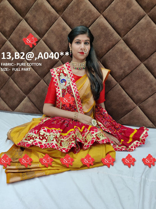 Rajasthani marwari pure cotton designer odhna - ranisatiyacreation