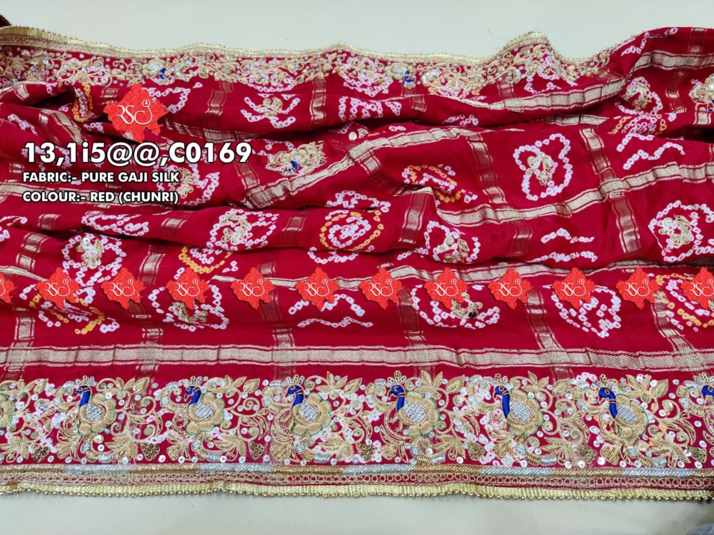 Ranisatiya Creation Pure Gajji silk Odhna