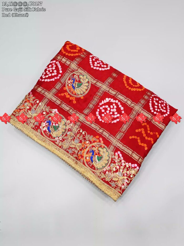 Ranisatiya Creation Pure Gajji Silk Aaratari Odhna