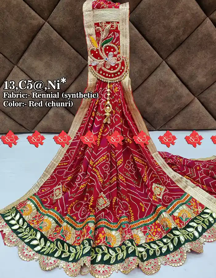 Ranisatiya Latest Marwari Red Chunri With Gota Patti Work : No. 1 Brand Of Marwari Odhna