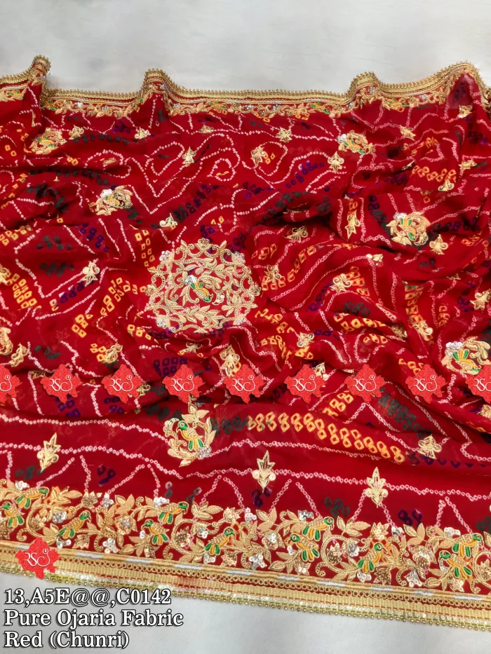 Ranisatiya Special Aaratari Handwork Odhna (Parrot Design) : Top 5 Designs