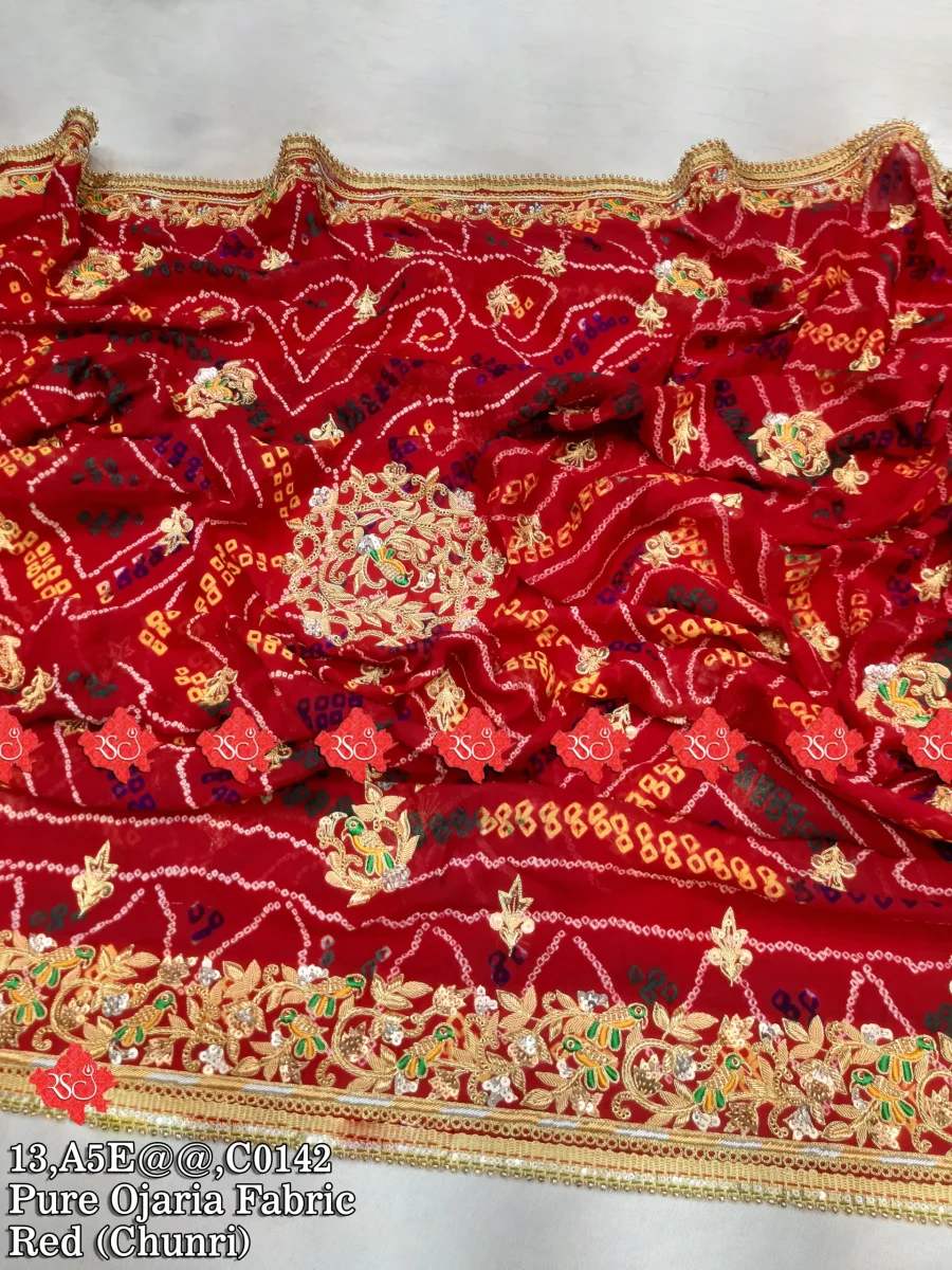 Ranisatiya Special Aaratari Handwork Odhna (Parrot Design) : Top 5 Designs