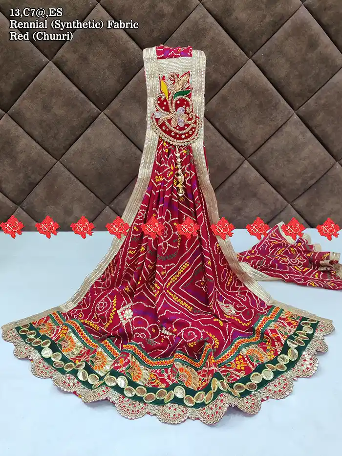 Ranisatiya Latest Marwari Red Chunri With Gota Patti Work : No. 1 Brand Of Marwari Odhna