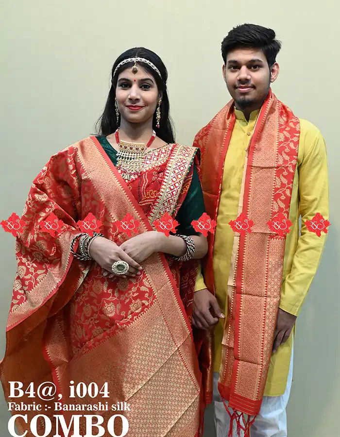 Ranisatiya Festive Marwari Dupatta Combo Set of 2 in Banarasi Silk