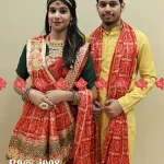 Ranisatiya Festive Rajasthani Dupatta Combo Set of 2 (Chinon) in Red Colour