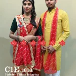 Matching Dupatta Combo Set of 2 Elegant & Festive Cifhon Lehariya