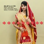Festive Pure Ojariya Fabric With Heavy Marwari Zardoshi Odhna Work With 9 to 10 butti , 13,UD RED-ORANGE PILIYA