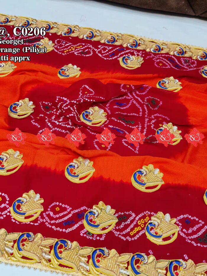 Top 5 Piliya Design In Pure Ojariya Belbutti Odhna
