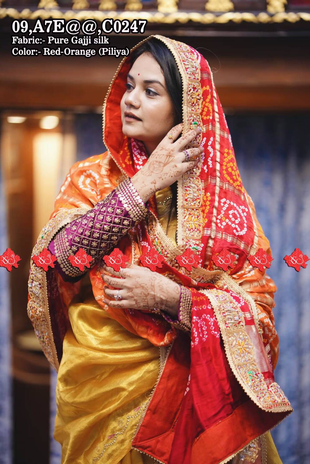 aara tari hand tied odhna