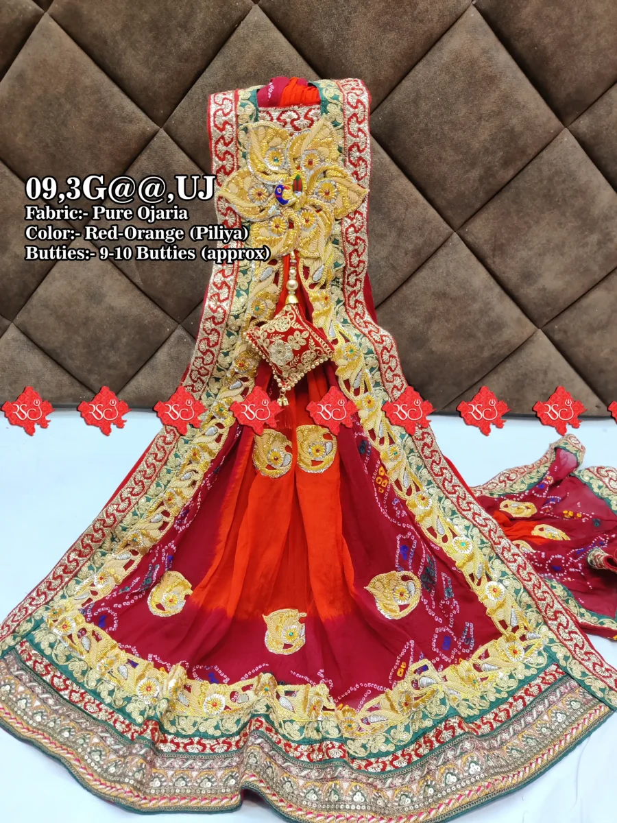 Royal Rajasthani Marwari Odhna – Tradition meets Luxury Marwadi Odhna Heavy Zardoshi Work With 9 to 10 butti