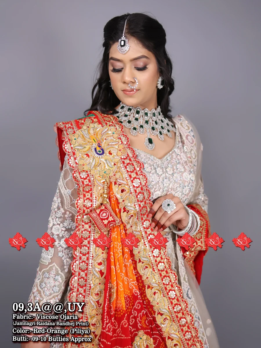 Ranisatiya Best Belbutti Broach Odhna In Viscose Ojariya Fabric With 9 Butti