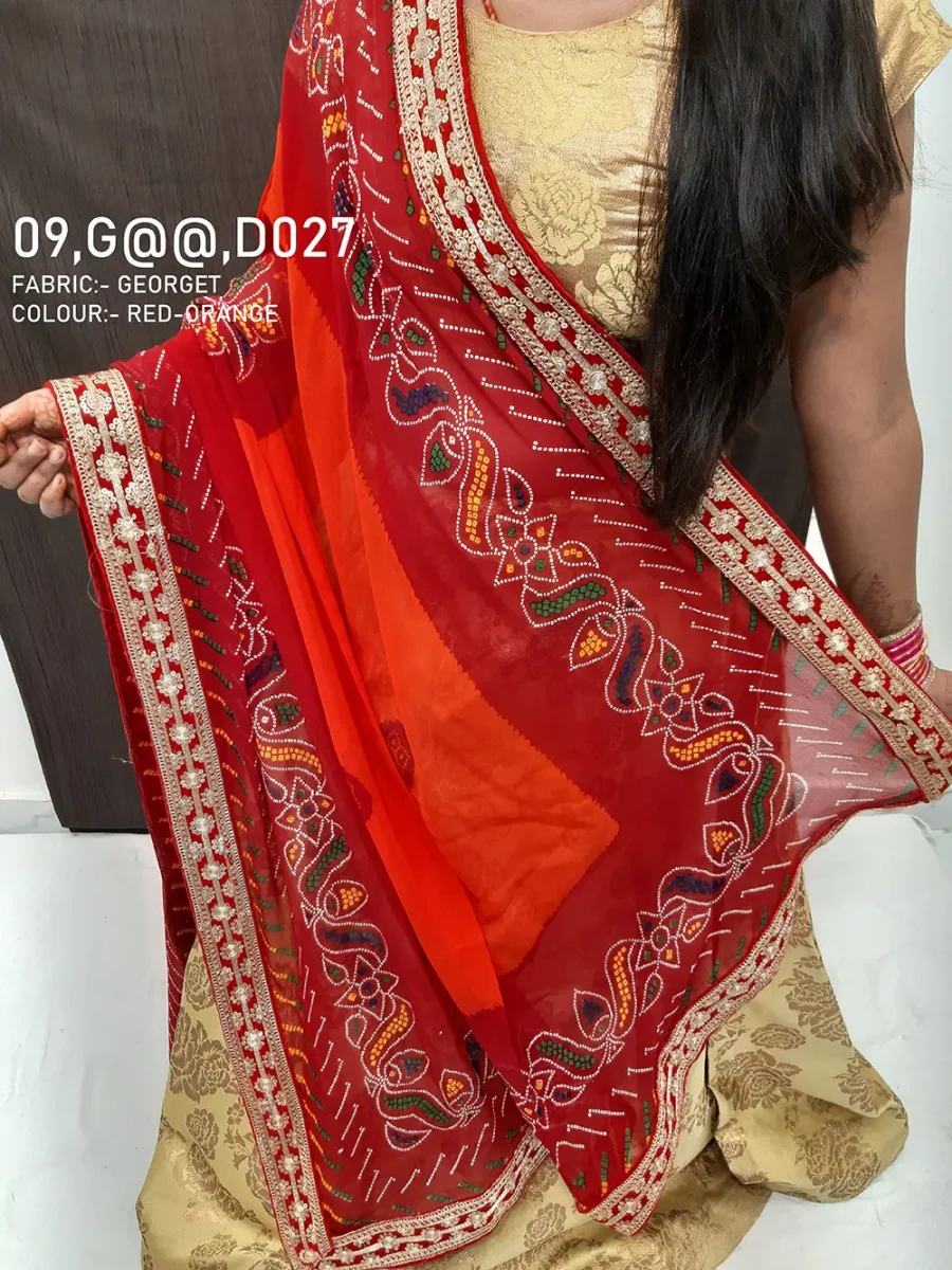 Top-Rated Designer Rajasthani Chunri in Pure Georgette 2025 Premium Collection