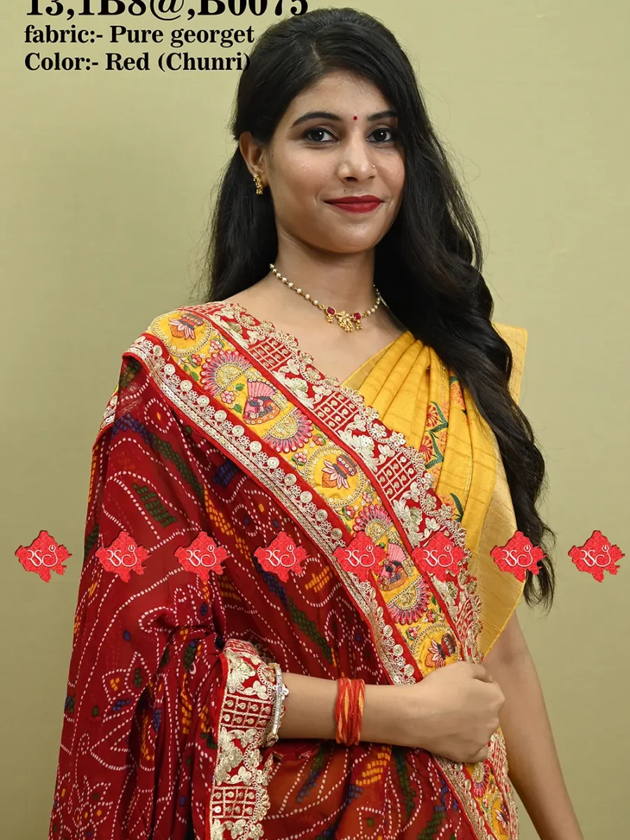 Ranisatiya Authentic Red Bandhej Dupatta : Top 5 Designs