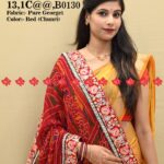 Shop Stunning Red bandhani dupatta for women