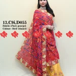 Ranisatiya Vibrant Colourful Dupatta In Pure Georgette/Ghatchola Fabric