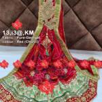 Rajasthani Marwari Designer Pooja Dupatta Unique and Elegance with 3 Butti, KM, RED-CHUNRI