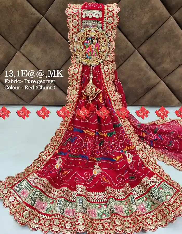 Ranisatiya Creation Beautifull Marwadi Odhna Unique and Elegance with 3 Butti