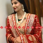 Ranisatiya Fancy Banarasi Ojariya Heavy Bridal Red Dupatta