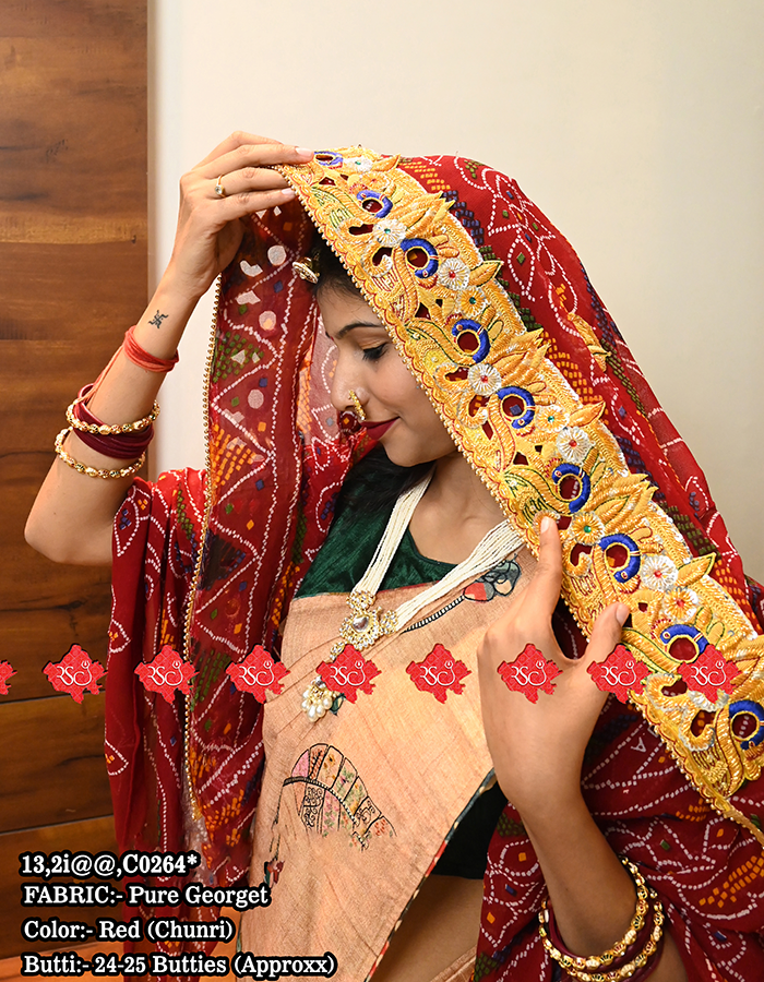 Buy 2 Mayur Design Belbutti Chunri At Best Price