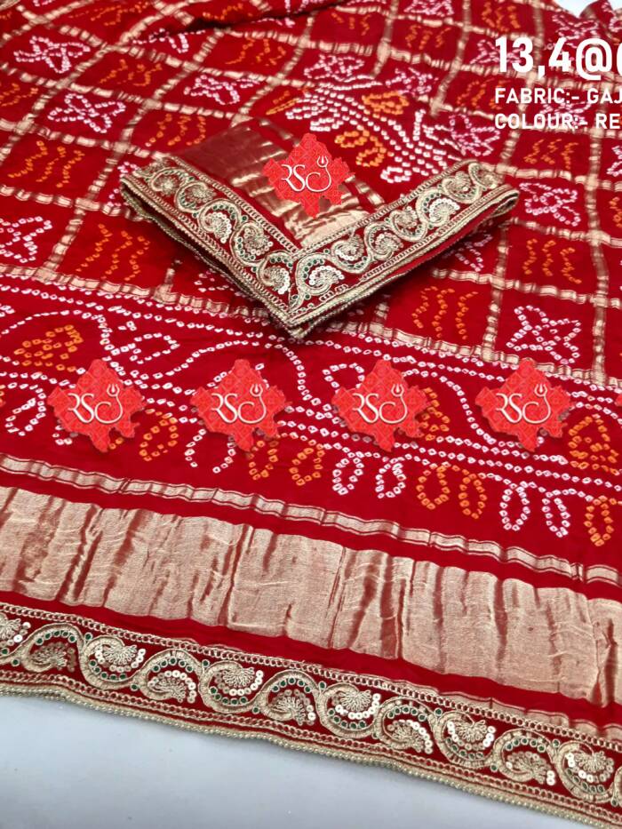 Gajji Silk Dupatta – Top 1 Exclusive Pick by Ranisatiya Creation , C0129 , RED