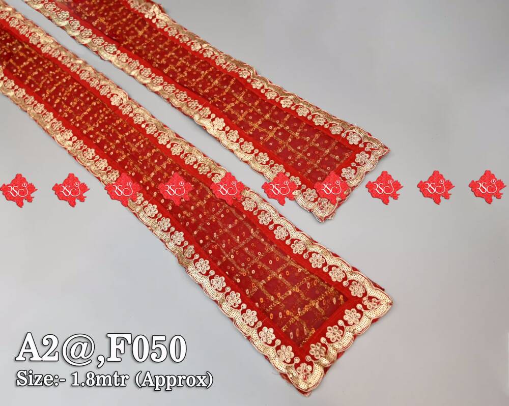 Shop Festive Welcome Dupatta Gents For Kirtan : 10 Pc. Set , F050 , RED