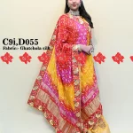 Ranisatiya Vibrant Colourful Dupatte In Pure Georgette/Ghatchola Fabric