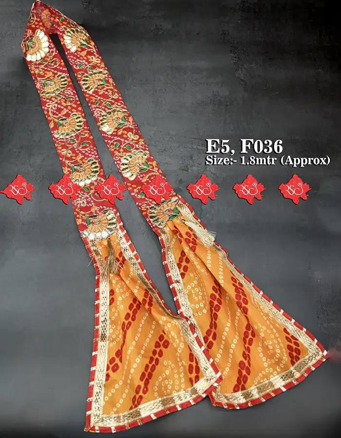 Marwari Welcome Dupatta -Shop Elegant & Festive Gent's Fancy Dupatta - 10 PCS SET , F036