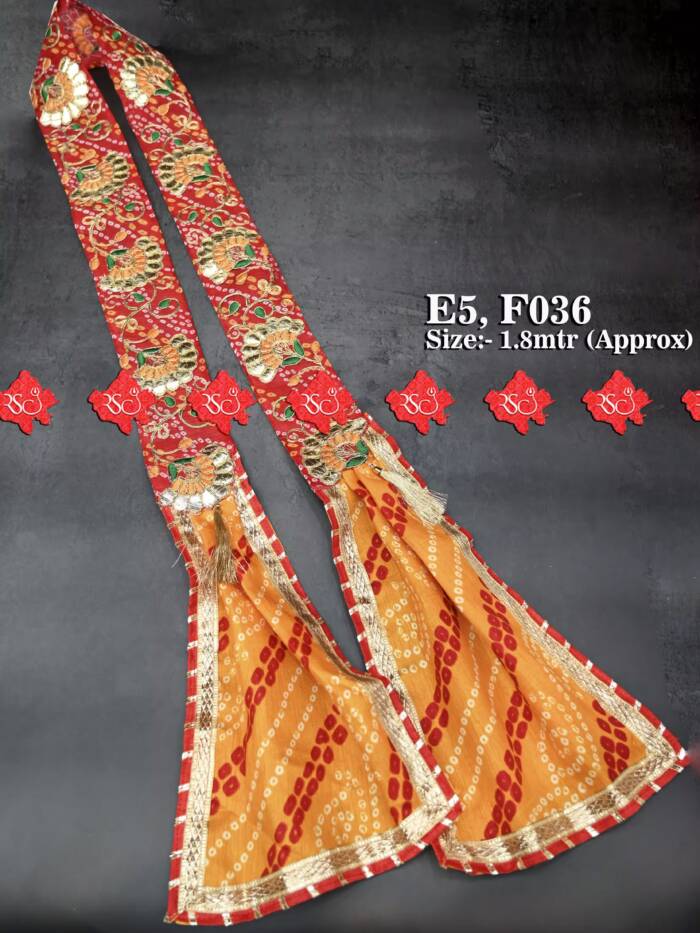 Marwari Welcome Dupatta -Shop Elegant & Festive Gent's Fancy Dupatta - 10 PCS SET , F036