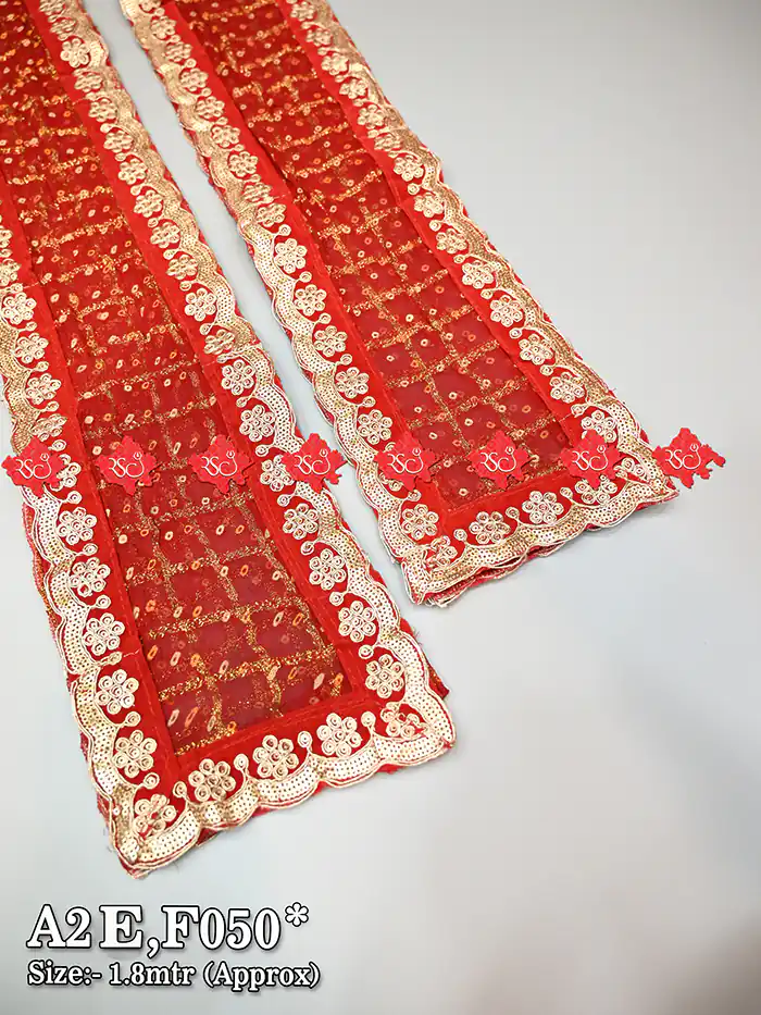 Shop Festive Welcome Dupatta Gents For Kirtan : 10 Pc. Set , F050 , RED