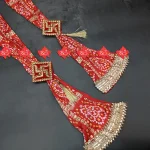 Dupatta For Pooja -Shop Elegant & Festive Gent's Fancy Dupatta - 10 PCS SET , F031 , RED