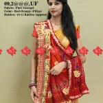 Ranisatiya Creation Rajasthani Marwari Chunri Odhna Unique and Elegance with 8 ro 9 Butti , 13,UF RED-CHUNRI