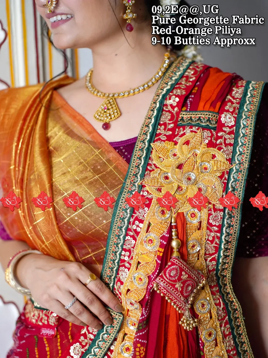 Ranisatiya Creation Rajasthani Marwadi Chunri Odhna Dupatta Unique and Elegance with 8 ro 9 Butti