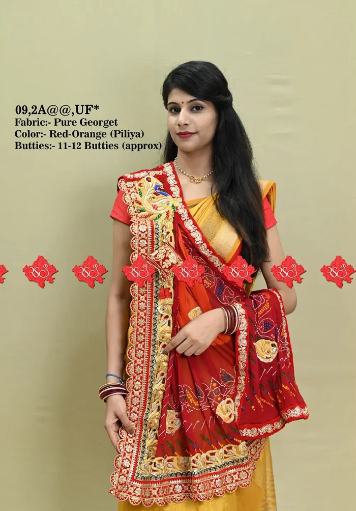 Ranisatiya Creation Rajasthani Marwari Chunri Odhna Unique and Elegance with 8 ro 9 Butti