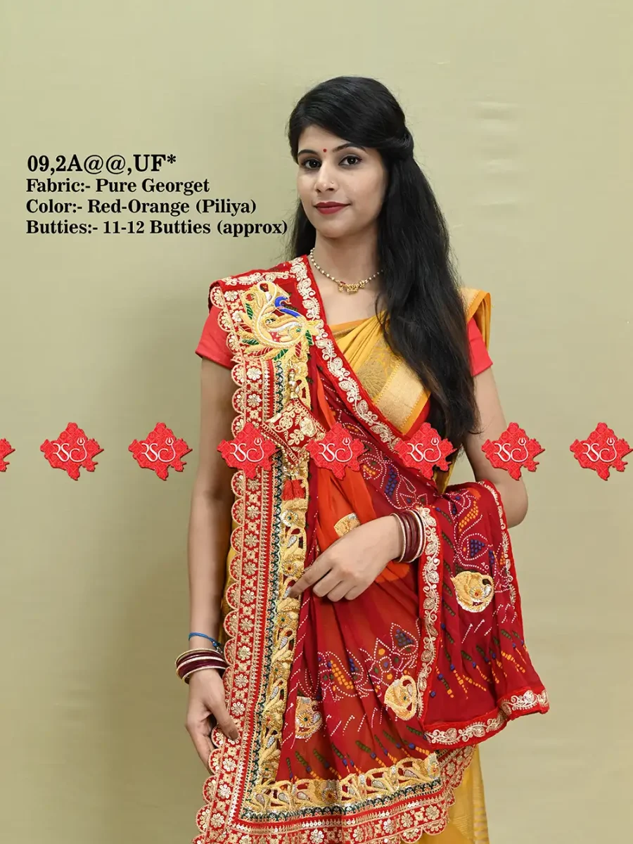Ranisatiya Creation Rajasthani Marwari Chunri Odhna Unique and Elegance with 8 ro 9 Butti