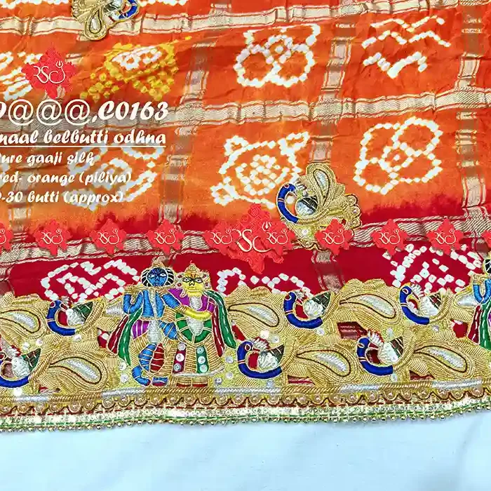 Shop No-1 Marwadi Ethnic Gajji Silk Dupatta Pure Rajasthani Charm with Silver DetaShop No-1 Marwadi Ethnic Gajji Silk Dupatta Pure Rajasthani Charm with Silver Deta