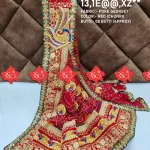 Ranisatiya Creation Beautifull Rajasthani Broach Odhna Unique and Elegance with 3 Butti , 13,XZ RED-CHUNRI