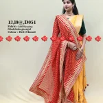 Top 5 Stunning Marwari Zari Weaving Odhna - Ranisatiya Creation , 13-D051 , RED-CHUNRI